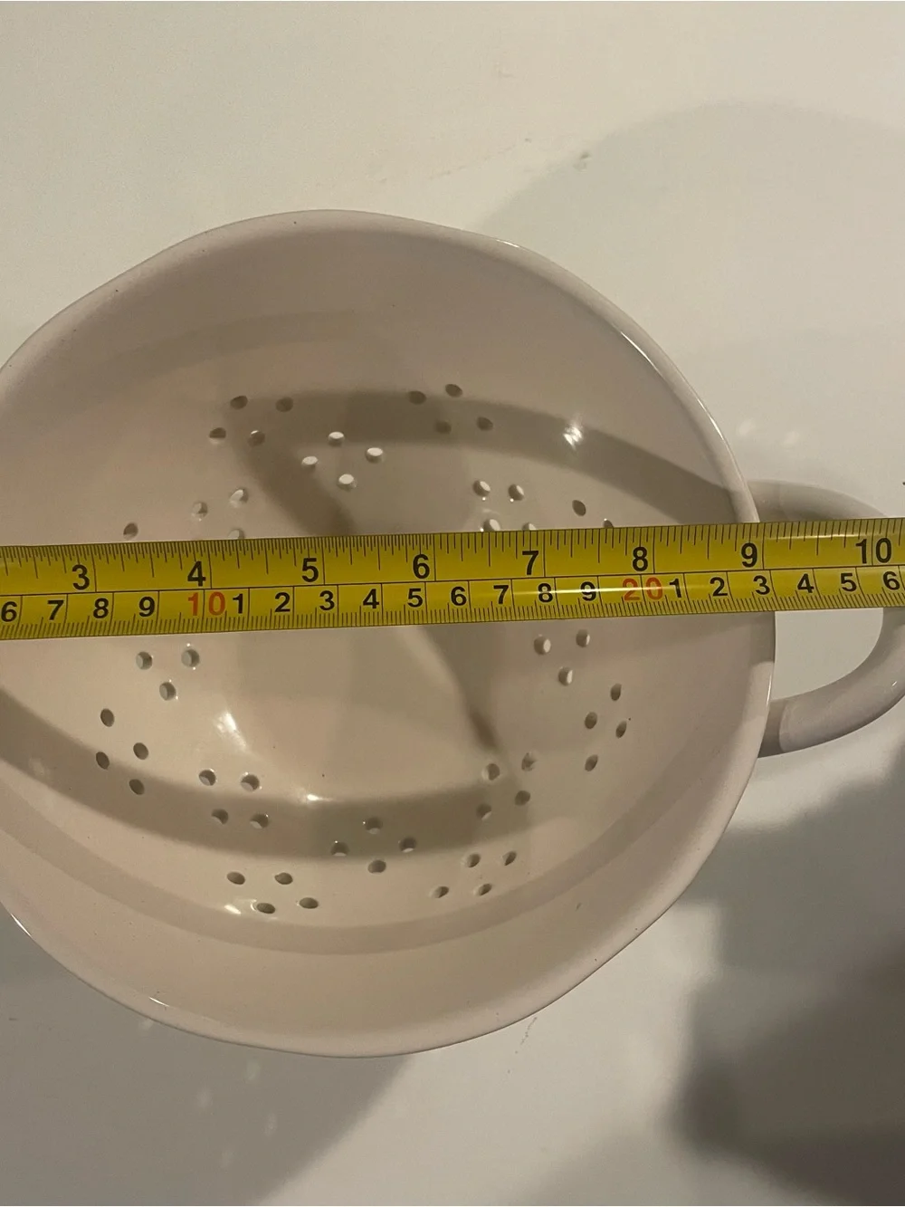 Rae Dunn FRESH Colander Kitchen Strainer Farmhouse Ceramic Full Size
